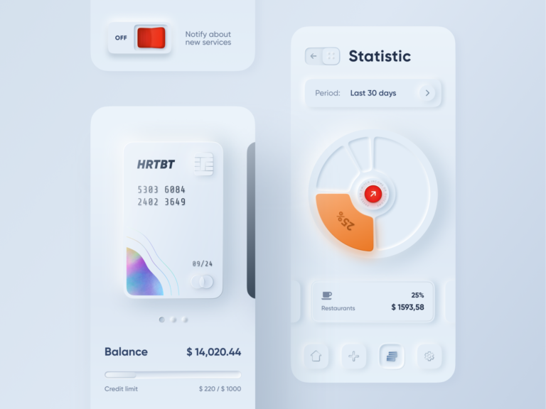 Neumorphism in User Interfaces | Break Free Graphics